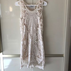 Ivory lace dress by Solitaire